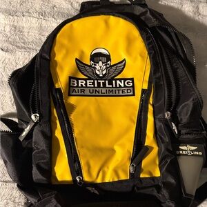 Breitling Air Unlimited Black and Yellow Backpack